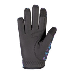 Gants enfants Amina HKM Noir / bleu pétrol