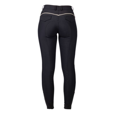 Pantalon d’équitation femme HKM Limone, basanes silicone Pantalon d’équitation femme HKM Limone, basanes silicone