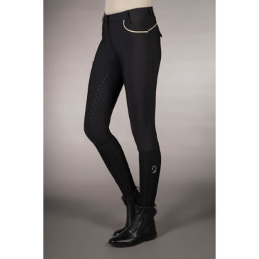 Pantalon d’équitation femme HKM Limone, basanes silicone Pantalon d’équitation femme HKM Limone, basanes silicone