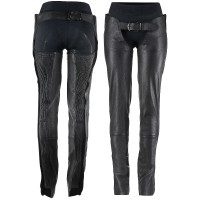 Chaps en cuir Blake Horze Noir