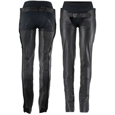 Chaps en cuir Blake Horze Noir