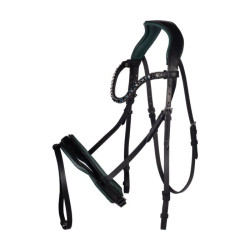 Bridon Manchester HKM Noir / bleu pétrol
