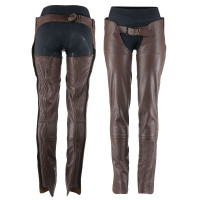 Chaps en cuir Blake Horze Marron foncé Chaps en cuir Blake Horze Marron foncé