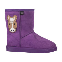 Bottes fourrées imperméables Davos Amina HKM Lilas foncé Violet