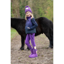 Bottes fourrées imperméables Davos Amina HKM Lilas foncé Violet