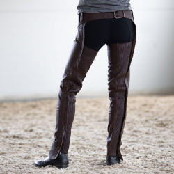 Chaps en cuir Blake Horze Marron foncé Chaps en cuir Blake Horze Marron foncé