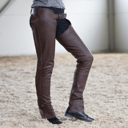 Chaps en cuir Blake Horze Marron foncé Chaps en cuir Blake Horze Marron foncé