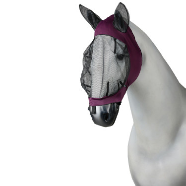 Masque anti-insectes Soft Stretch Horze Rouge foncé