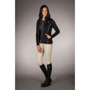 Sweat zippé équitation femme Lauria Garrelli Limone