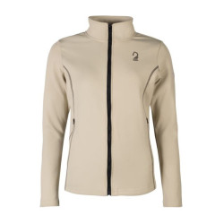 Sweat zippé Lauria Garrelli Limone femme Gris / beige