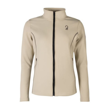 Sweat zippé Lauria Garrelli Limone femme Gris / beige