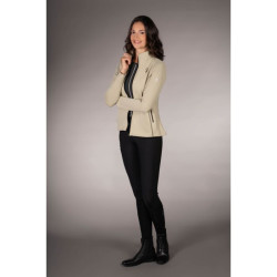 Sweat zippé Lauria Garrelli Limone femme Gris / beige