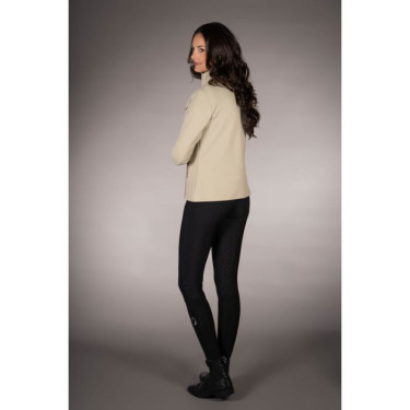 Sweat zippé Lauria Garrelli Limone femme Gris / beige