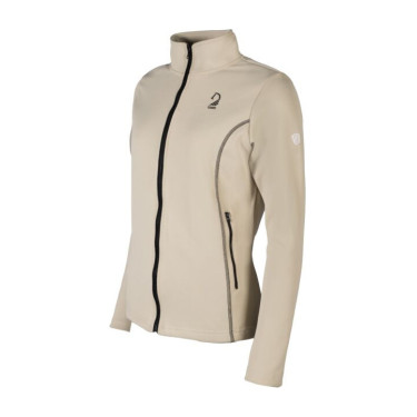 Sweat zippé Lauria Garrelli Limone femme Gris / beige