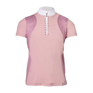 Polo de concours HKM Glam enfant Vieux rose Polo de concours HKM Glam enfant Vieux rose