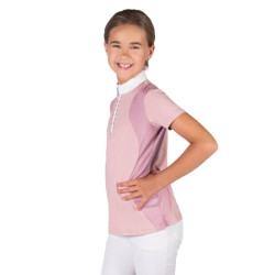 Polo de concours HKM Glam enfant Vieux rose Polo de concours HKM Glam enfant Vieux rose
