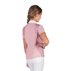 Polo de concours HKM Glam enfant Vieux rose Polo de concours HKM Glam enfant Vieux rose