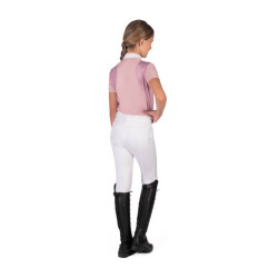 Polo de concours HKM Glam enfant Vieux rose Polo de concours HKM Glam enfant Vieux rose