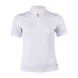 Polo de concours HKM Amy femme Blanc