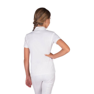 Polo de concours HKM Amy femme Blanc