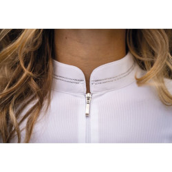 Polo de concours HKM Amy femme Blanc