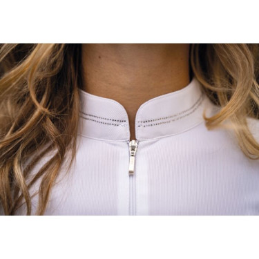 Polo de concours HKM Amy femme Blanc