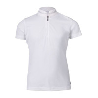 Polo de concours HKM Amy enfant Blanc