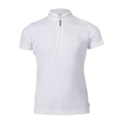 Polo de concours HKM Amy enfant Blanc