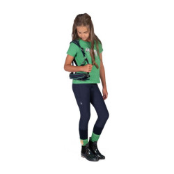 Pantalon HKM Maui fond intégral en silicone enfant Bleu profond