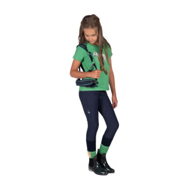 Pantalon HKM Maui fond intégral en silicone enfant Bleu profond
