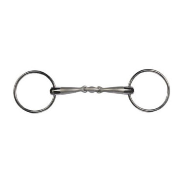 Mors d’équitation double brisure HKM Soft Touch 14 mm