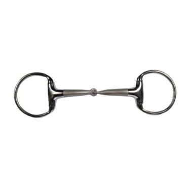 Mors olive équitation HKM Soft Touch 14 mm – Inox