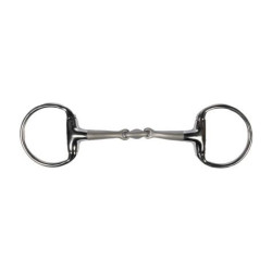 Mors d’équitation à olives double brisure HKM 14 mm