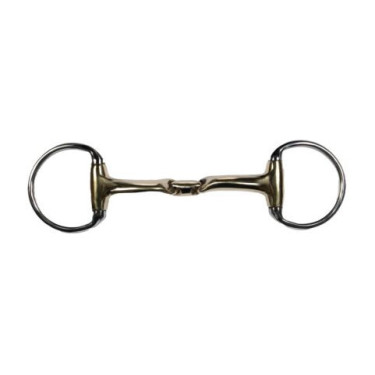 Mors d’équitation à olives double brisure HKM 16 mm
