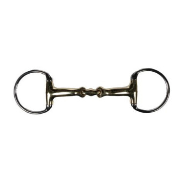 Mors à olive double brisure HKM High Curve 16 mm