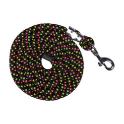 Longe HKM Neon Flash avec mousqueton Noir