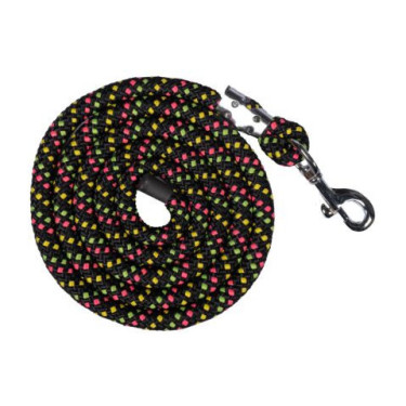 Longe HKM Neon Flash avec mousqueton Noir