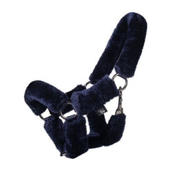 Licol HKM avec fourrure synthétique Hobby Horse Bleu