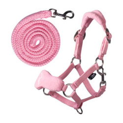 Licol avec polaire HKM Hobby Horse Rose