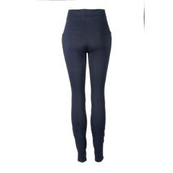 Legging d'hiver HKM Maja fond intégral en silicone Bleu profond