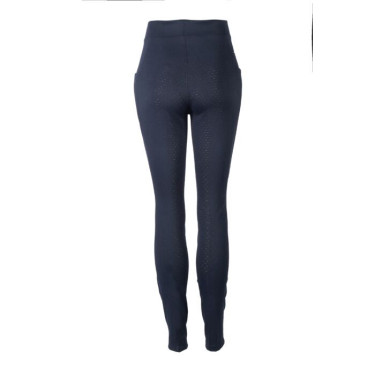 Legging d'hiver HKM Maja fond intégral en silicone Bleu profond