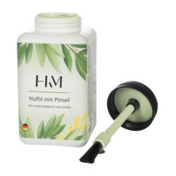 Huile pour sabots HKM en bouteille pour le dessèchement Blanc