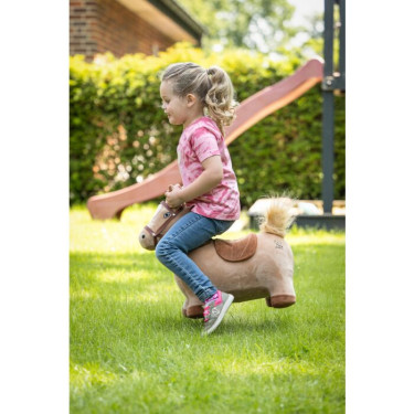 Cheval sauteur HKM enfant Marron clair