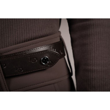Ceinture en cuir Lauria Garrelli Arezzo Marron foncé
