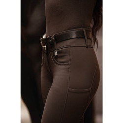 Ceinture en cuir Lauria Garrelli Arezzo Marron foncé