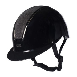 Casque HKM Lady Shield brillant Noir / argenté Casque HKM Lady Shield brillant Noir / argenté
