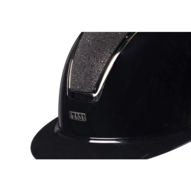 Casque HKM Lady Shield brillant Noir / argenté Casque HKM Lady Shield brillant Noir / argenté