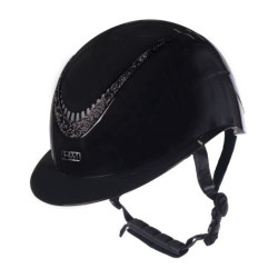 Casque HKM Alarion Brillant Noir / noir Casque HKM Alarion Brillant Noir / noir