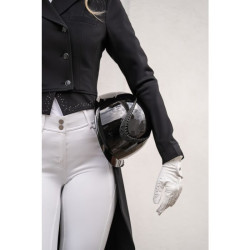 Casque HKM Alarion Brillant Noir / noir Casque HKM Alarion Brillant Noir / noir