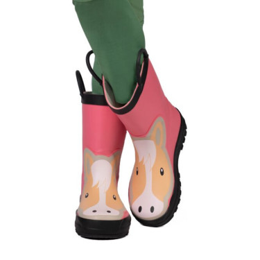 Bottes en caoutchouc HKM Maui enfant Rose